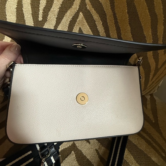 Kate Spade Black and Cream Crossbody Bag with Coin Pouch - Picture 8 of 11